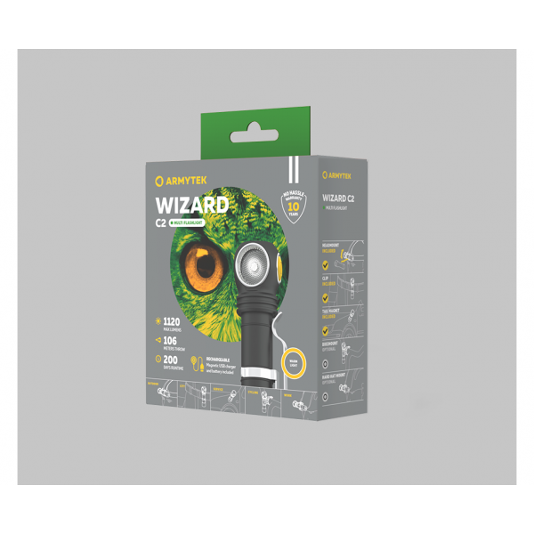 Armytek Wizard C2 Magnet USB (теплый свет)