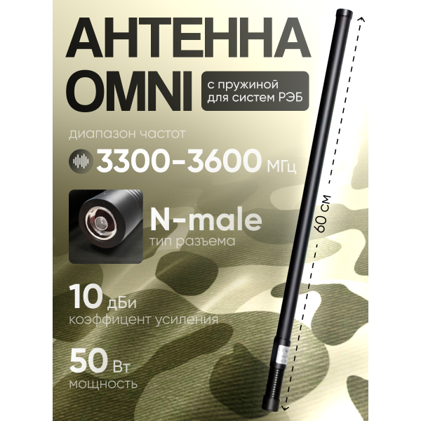 Антенна (РЭБ) 3300-3600 МГц Omni для генератора помех